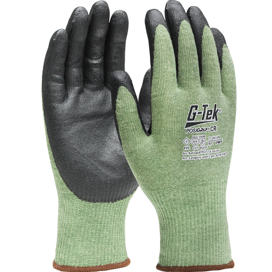 G-Tek® PosiGrip®: AR Seamless Knit PolyKor®/Aramid Blend Glove with Nitrile Foam Coated Grip on Palm & Fingers