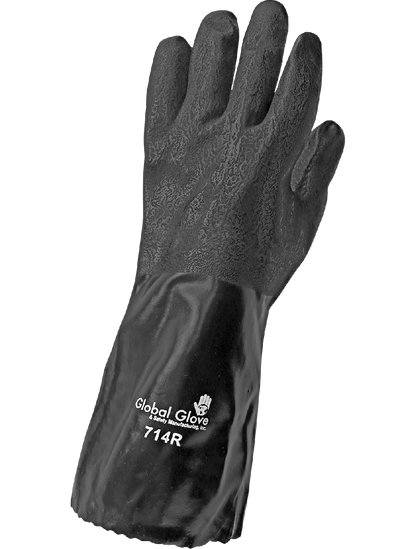 Premium 714R Chemical Handling Gloves - pvc