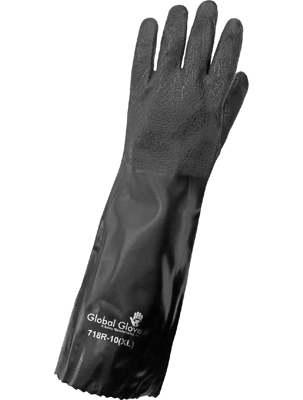 Premium 718R Chemical Handling Gloves - pvc