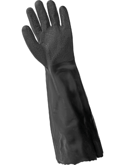 Global Glove - 718R - Chemical Handling Gloves - pvc coating - black