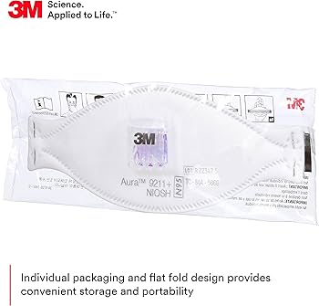 3M™ Aura™ Particulate Respirator 9211+, N95 10 EA / CT