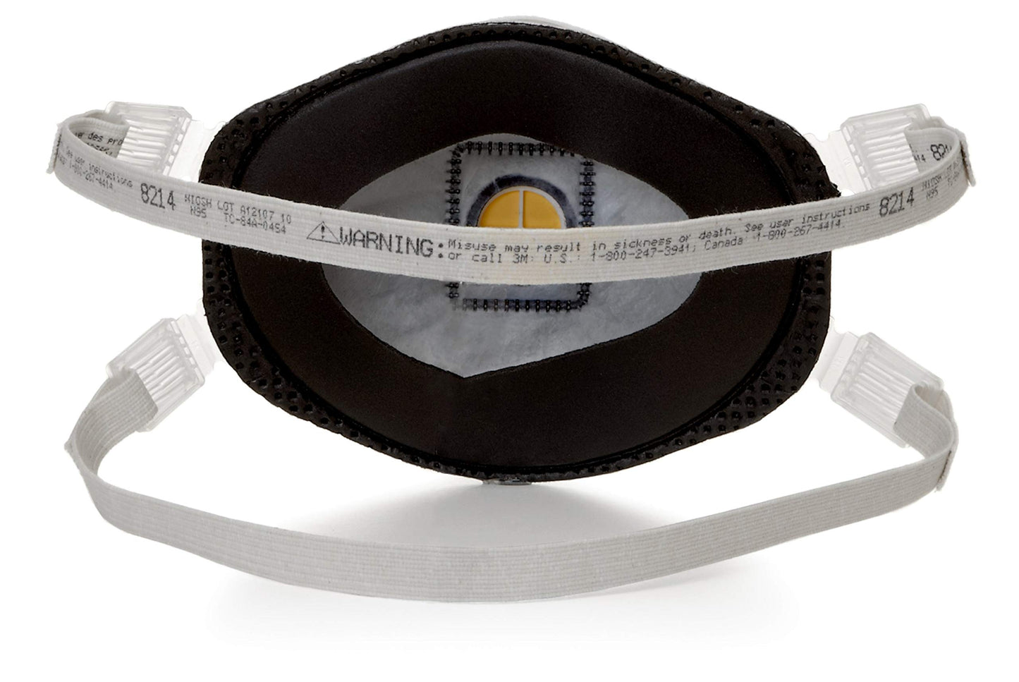 3M™ Particulate Respirator 8214, N95, with Faceseal and Nuisance Level Organic Vapor Relief 10 EA / BX