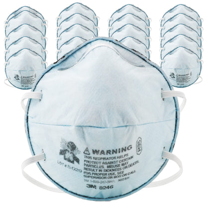 3M™ Particulate Respirator 8246, R95, with Nuisance Level Acid Gas Relief 20 EA / BX