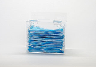 ZING Surgical Mask Dispenser, Wall Mount, 8X5X8", Acrylic - official Zing product image 1