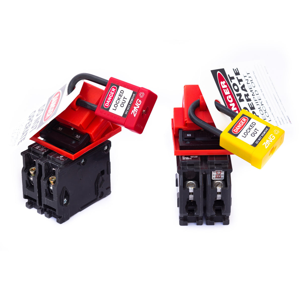 ZING 480/600V Clamp-On Breaker Lockout Medium - With Cleat .. - official Zing product image 4