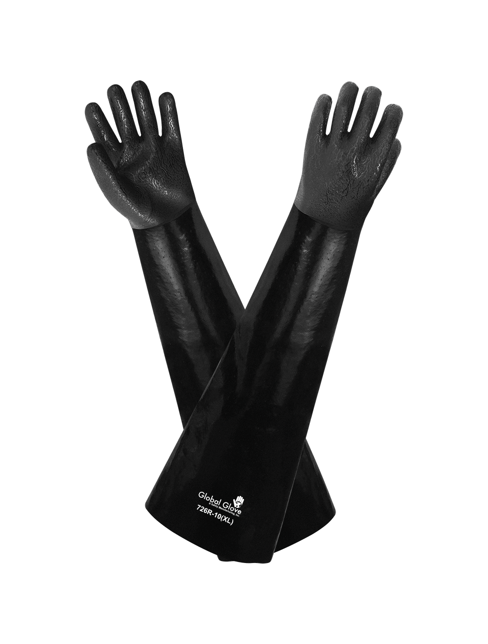 Global Glove - 726R - Coated Gloves - pvc coating - black