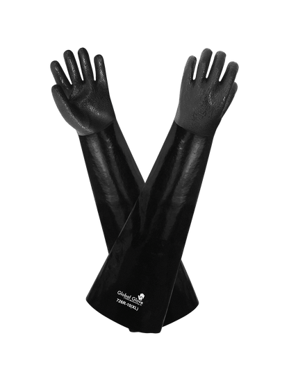 Global Glove - 726R - Coated Gloves - pvc coating - black