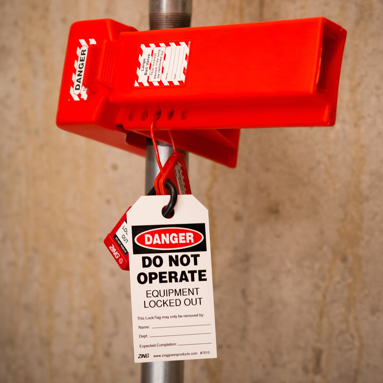 ZING Lockout Hasp - Mini 3-Hole, Plastic, 3Mm Shackle - official Zing product image 4