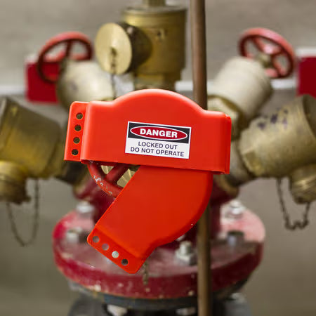 ZING Gate Valve Lockout - Adjustable. 1"-6.5", Plastic