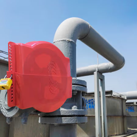 ZING Gate Valve Lockout - Adjustable 6"-15", Plastic
