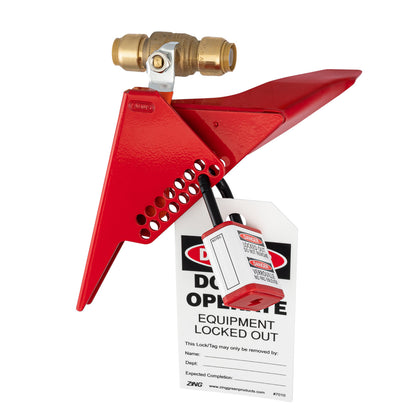 ZING Ball Valve Lockout, 1 Piece Steel, Large 1-1/4" To 3" - official Zing product image 5