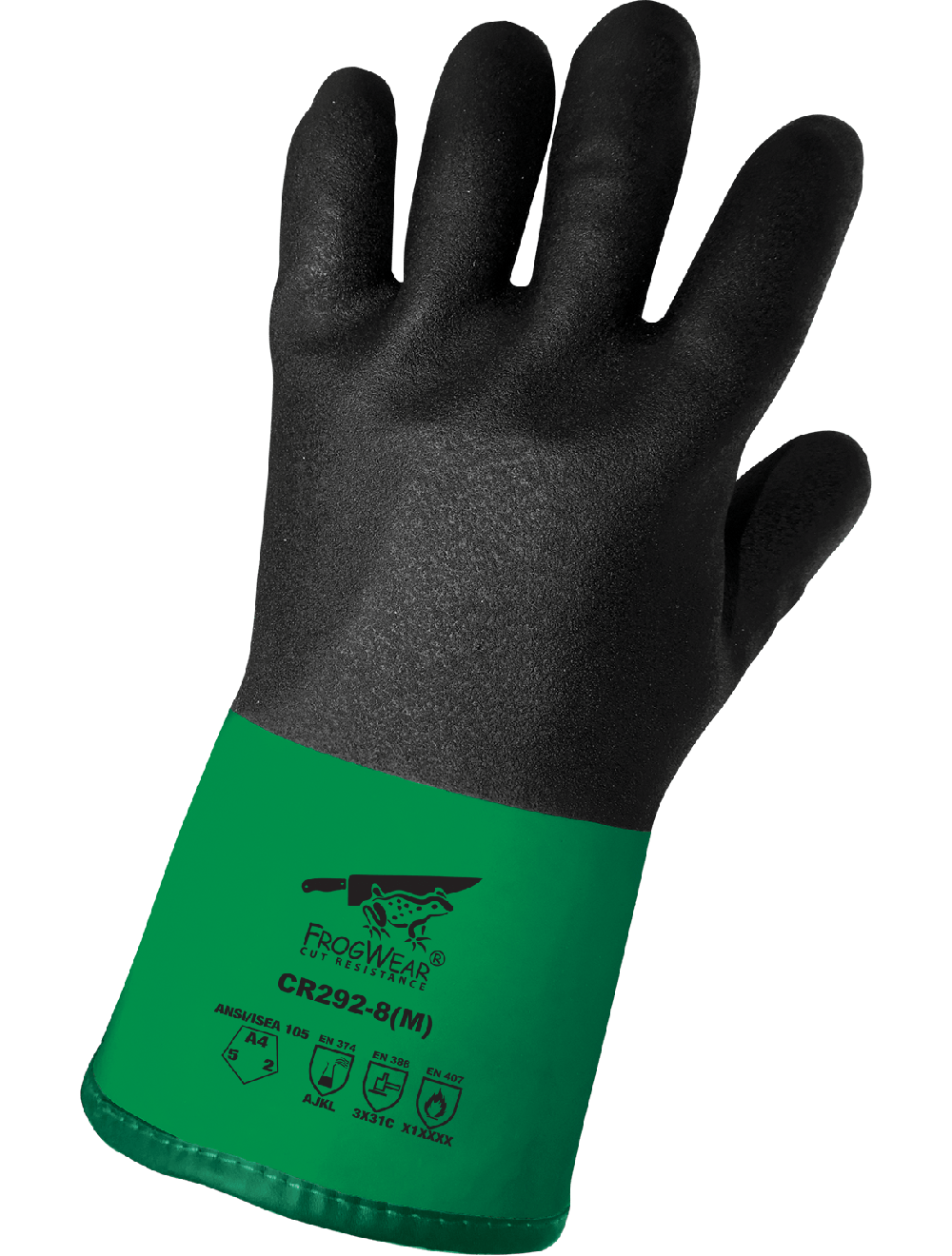 FrogWear® CR292 Chemical Handling Gloves - cut level A4 - tan