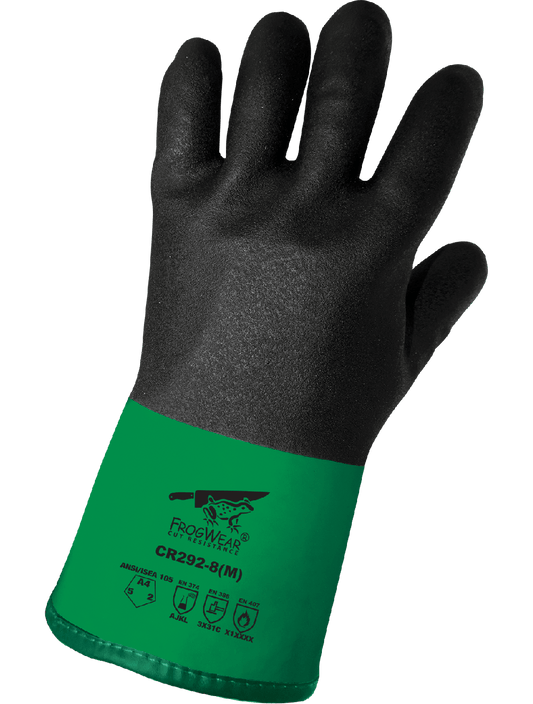 FrogWear® CR292 Chemical Handling Gloves - cut level A4 - tan
