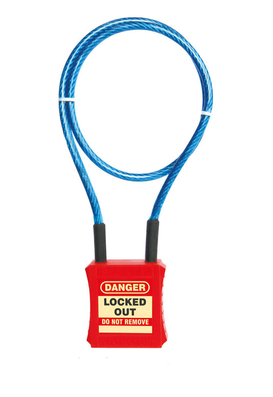 ZING Cable Lockout Safety Padlock, 2 Ft Cable - official Zing product image 1