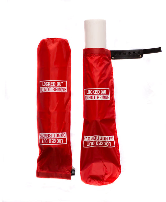 ZING Hoist Control, Plug Cover Bag Lockout 9 X 25" - With Pipe 5 X 20" - official Zing product image 1
