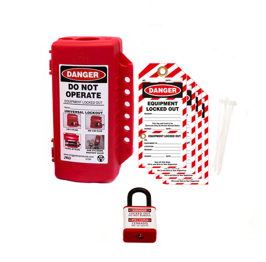 ZING Universal Forklift-Valve-Plug Lockout Kit - official Zing product image 1