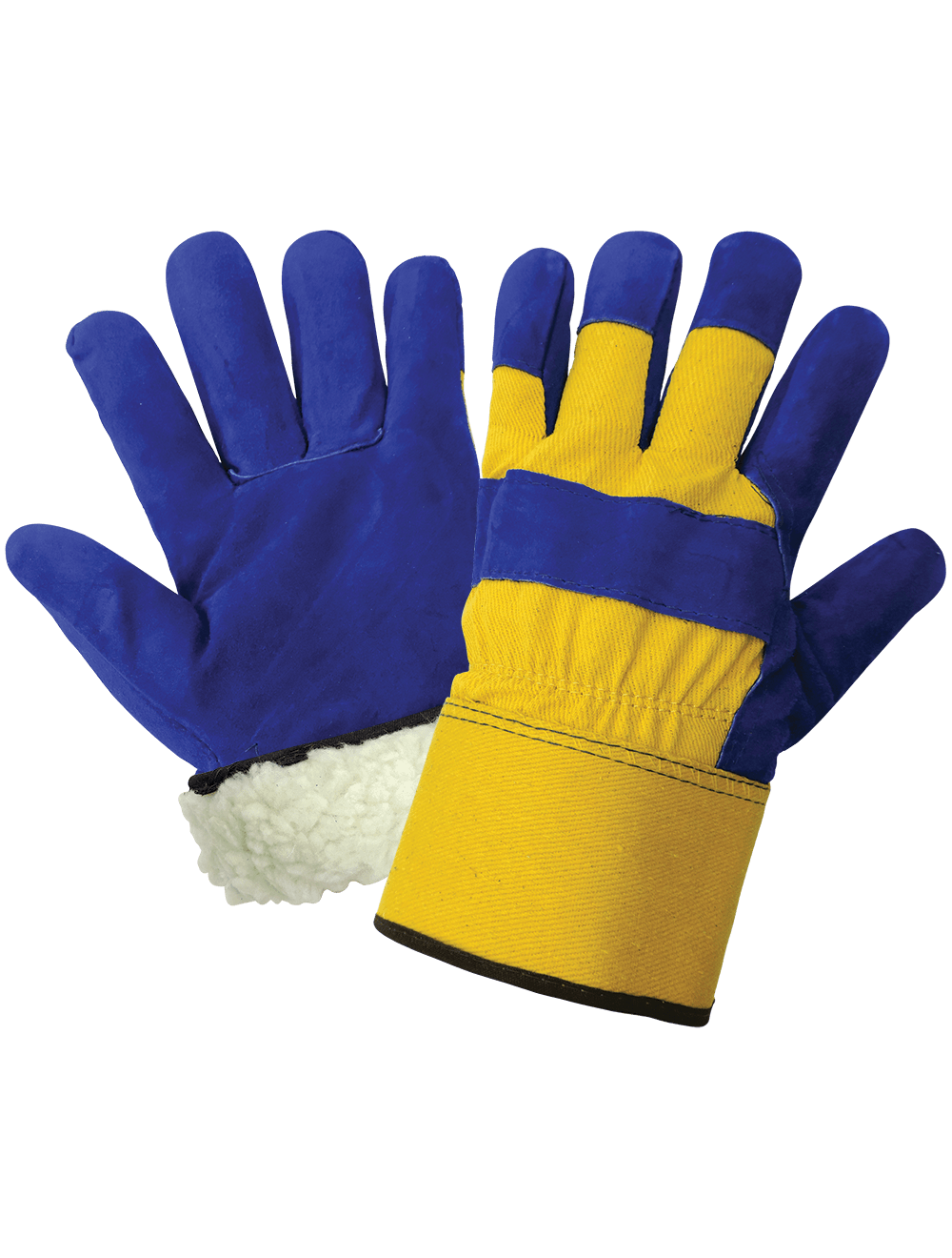 Global Glove - 2805 - Leather Palm Gloves - insulated - blue