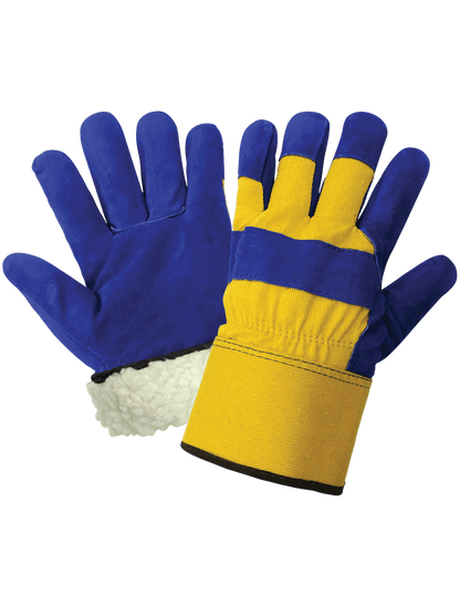 Global Glove - 2805 - Leather Palm Gloves - insulated - blue