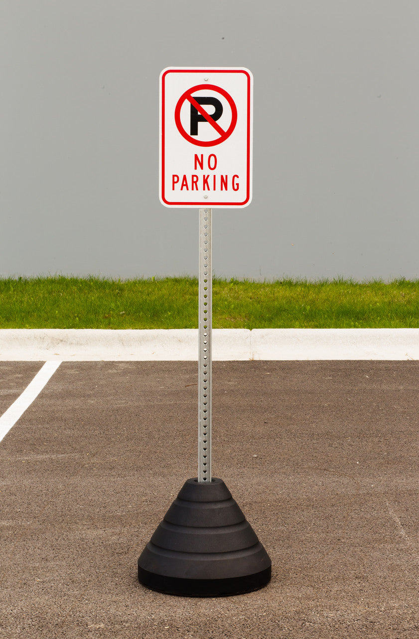 ZING Sign Base, 72 Lb, Post And No Parking Sign - official Zing product image 1
