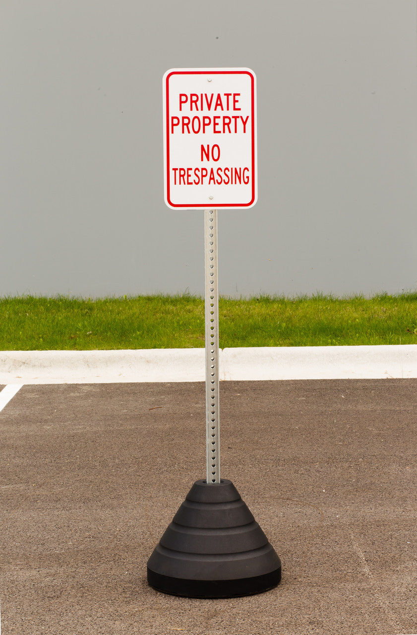ZING Sign Base, 72 Lb, Post And Property Sign - official Zing product image 1