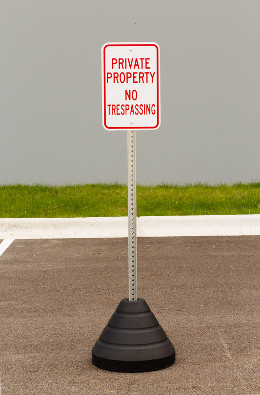 ZING Sign Base, 72 Lb, Post And Property Sign - official Zing product image 1