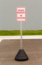 ZING Sign Base, 72 Lb, Post And Property Sign - official Zing product image 1