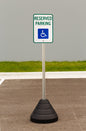 ZING Sign Base, 72 Lb, Post And Reserved Parking Handicapped Sign - official Zing product image 1