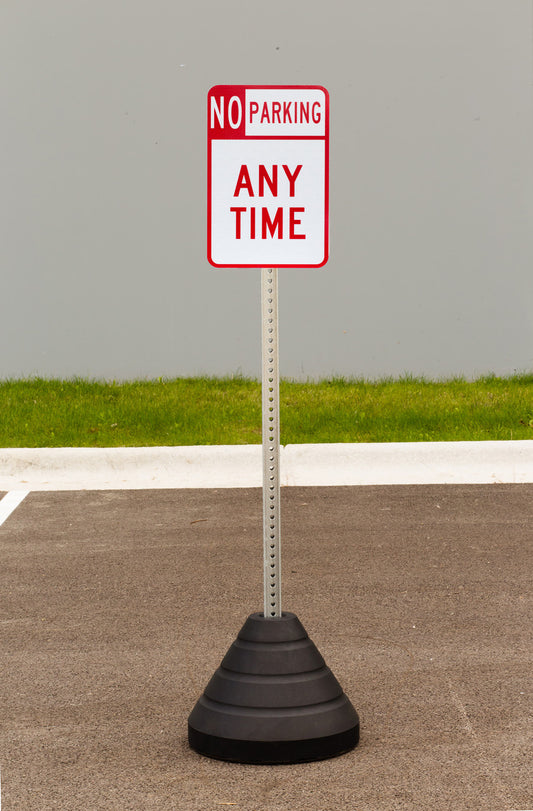 ZING Sign Base, 72 Lb, Post And No Parking Anytime Sign - official Zing product image 1