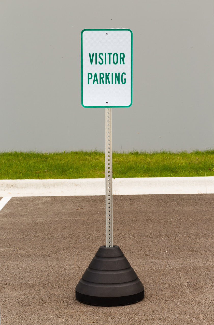 ZING Sign Base, 72 Lb, Post And Visitor Parking Sign - official Zing product image 1