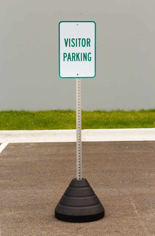 ZING Sign Base, 72 Lb, Post And Visitor Parking Sign - official Zing product image 1