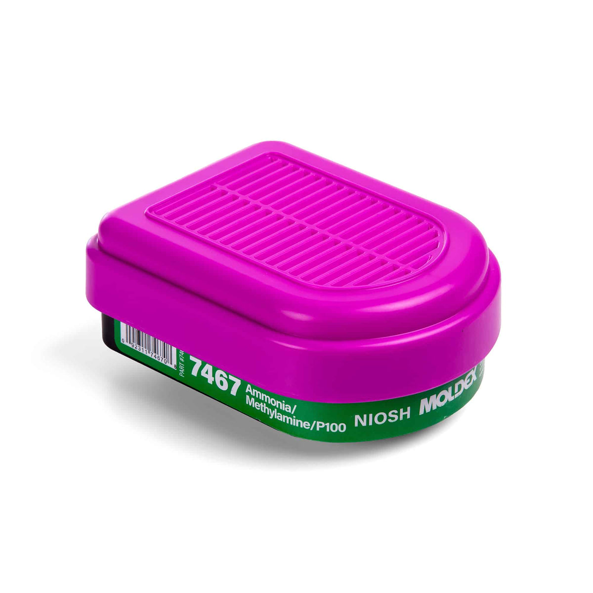 Semi-Rectangular Combo Ammonia/Methylamine Cartridges/ P100 Filter For 7000/7800/9000 Series Respirators - Moldex 7467