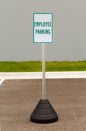 ZING Sign Base, 72 Lb, Post And Employee Parking Sign - 7468