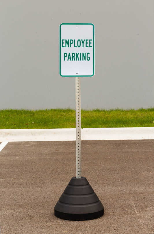 ZING Sign Base, 72 Lb, Post And Employee Parking Sign - official Zing product image 1
