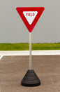 ZING Sign Base, 72 Lb, Post And 24" Yield Sign - 7479