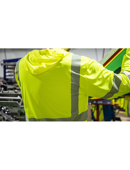 Lightweight High Visibility Hooded Long Sleeve UPF, Class 3