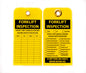 ZING Forklift Inspection Tag, 10/Pk, 6"X3" With Grommets.. - 7501