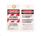 ZING Sign, Danger Do Not Operate, 7X10, Aluminum - 1095A