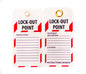 ZING Lockout Tag, 10/Pk, Lock-Out Point, 6"X3".. - 7504