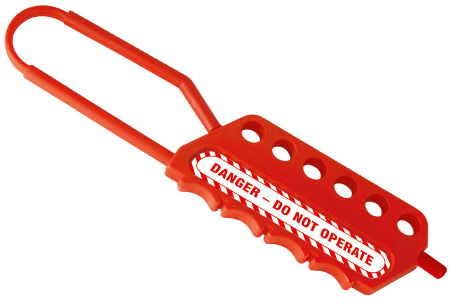 ZING Plastic Hasp, 6-Hole, .24" Dia Shackle, 3".. - official Zing product image 1