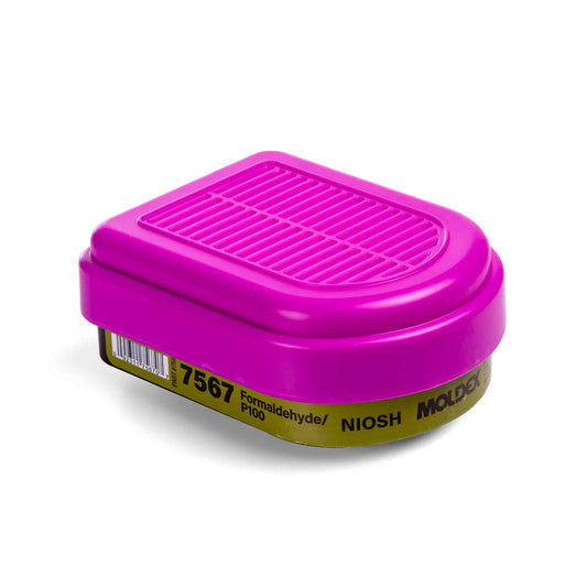 Semi-Rectangular Combo Formaldehyde Cartridges/ P100 Filter For 7000/7800/9000 Series Respirators - Moldex 7567