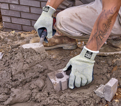93861 - MCR Safety CutPro® with Hero™ Technology - 7 Gauge Regular Weight Shell Made with ARX® Aramid Fibers - Cut Resistant Work Gloves - Leather Palm