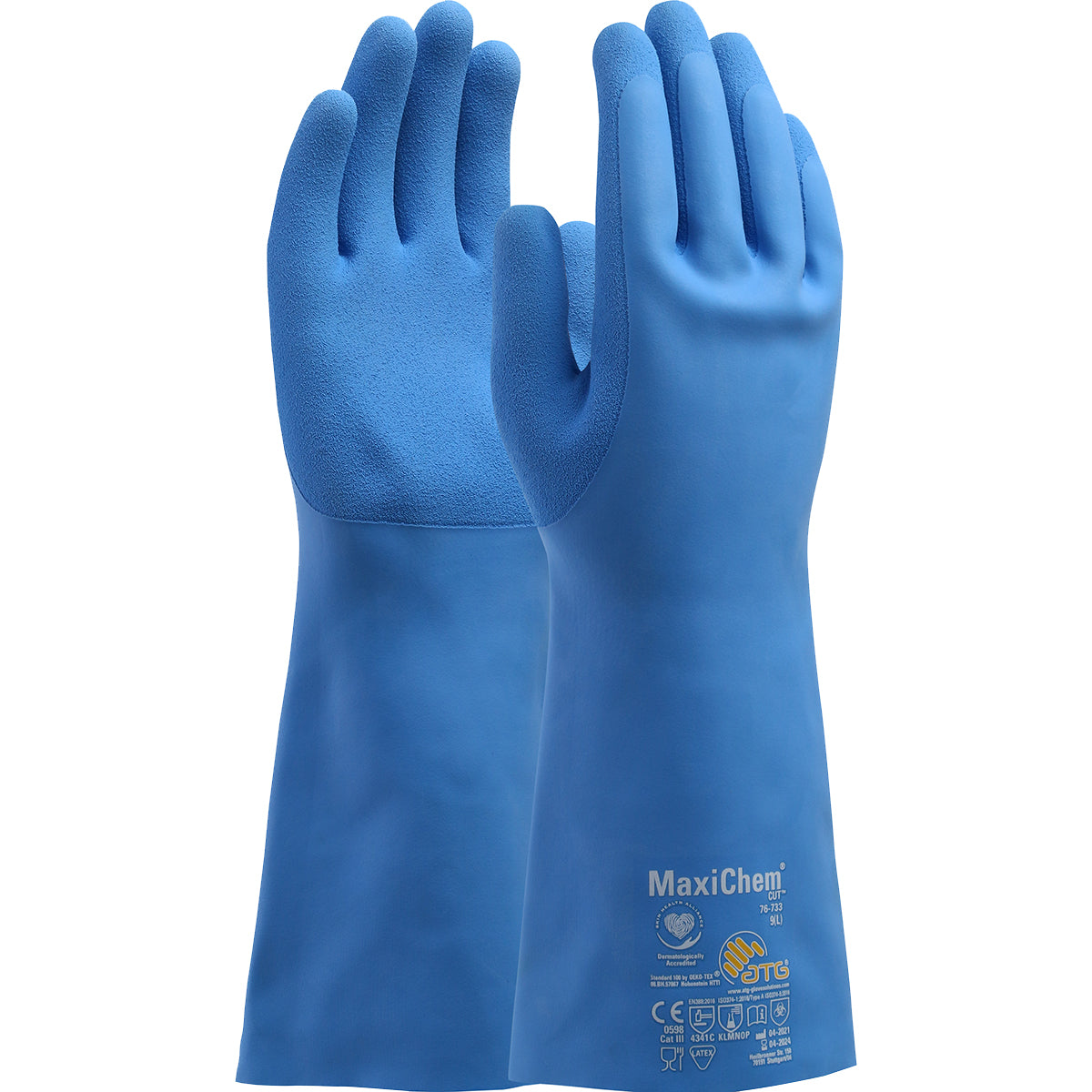 ATG 76-733 – Latex Blend Coated Glove with TriTech™ Liner and Non-Slip Grip on Palm & Fingers - 14"