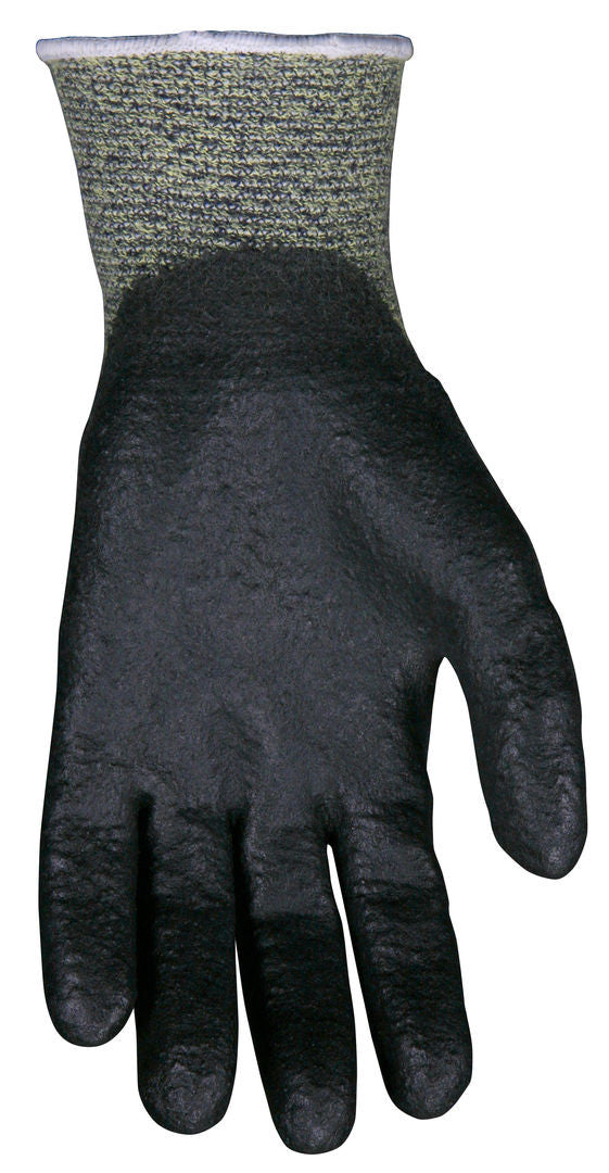 9389PV - MCR Safety CutPro® - 13 Gauge DuPont™ Kevlar® Aramid / Steel Shell - Cut Resistant Work Gloves - HPT Coated Palm and Fingertips - Over-the-Knuckle HPT Coating