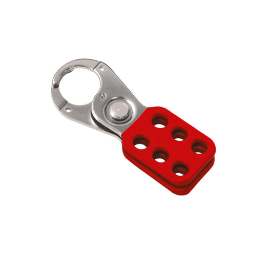 ZING Lockout Hasp, Steel, 1 In.,6-Hole, No Tabs.. - official Zing product image 1