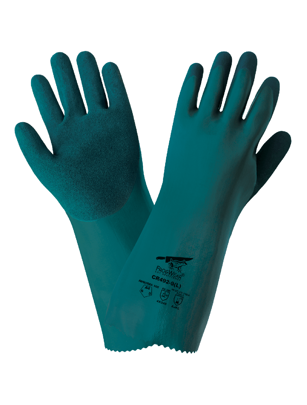 FrogWear® CR492 Chemical Handling Gloves - cut level A4 - tan