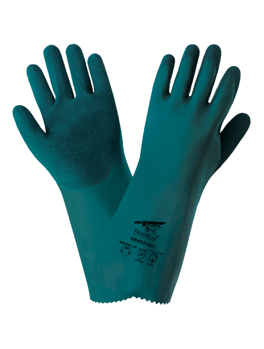 FrogWear® CR492 Chemical Handling Gloves - cut level A4 - tan