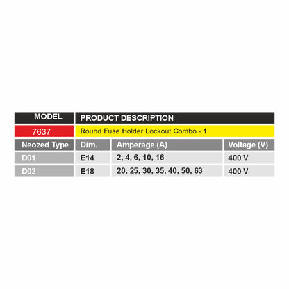 ZING Round/Bottle Fuse Holder Lockout, E14 Or E18 - official Zing product image 3