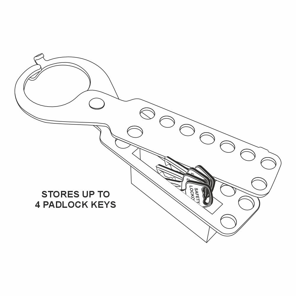 ZING Group Lockout Hasp - Steel - official Zing product image 2