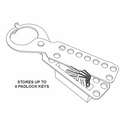 ZING Group Lockout Hasp - Steel - official Zing product image 2