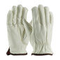 PIP® Top Grain Cowhide Leather Drivers Glove with Red Foam Lining - Keystone Thumb